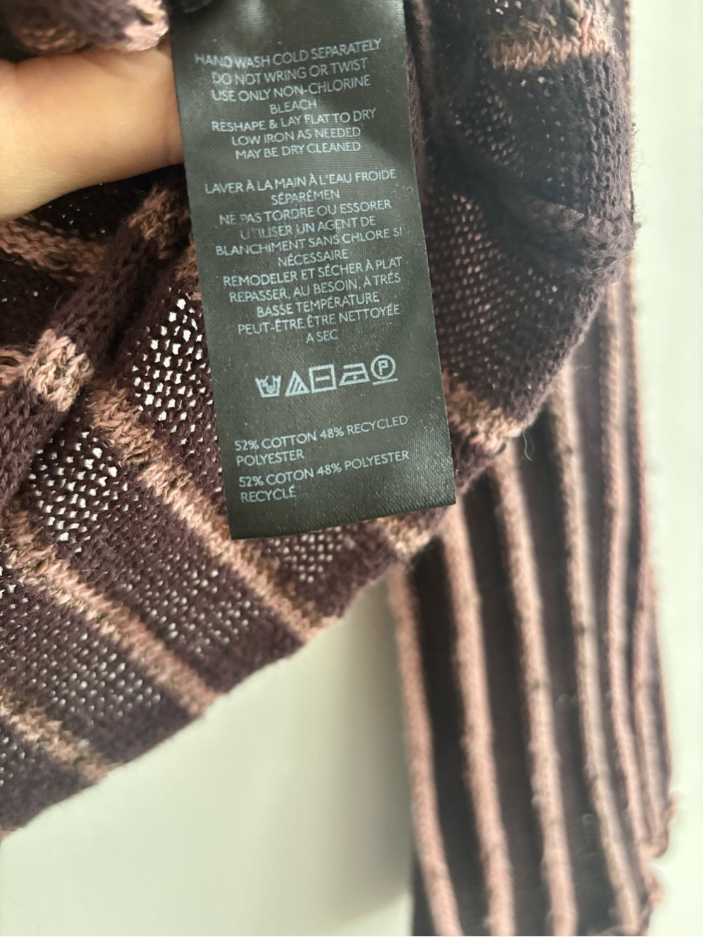 UO Silence + Noise Reagan Textured Boat Neck Sweater Brown - Picture 6 of 7